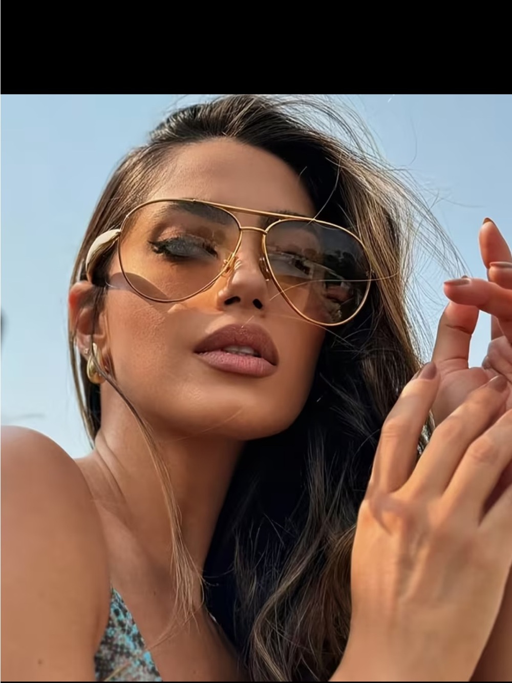 Affordable Fashion Finds Gold Aviator Glasses for Women